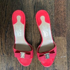 Red ferragamo heel size 8.5
